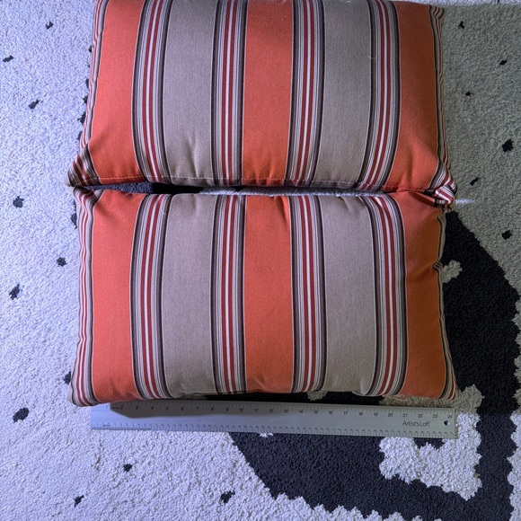 Sunbrella® Pottery Barn Passage Striped Outdoor Lumbar Throw Pillow - Picture 5 of 7
